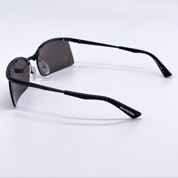 NEW BALENCIAGA BB0045SA 001 BLACK UNISEX EYEWEAR BALENCIAGA - Picture 5 of 12